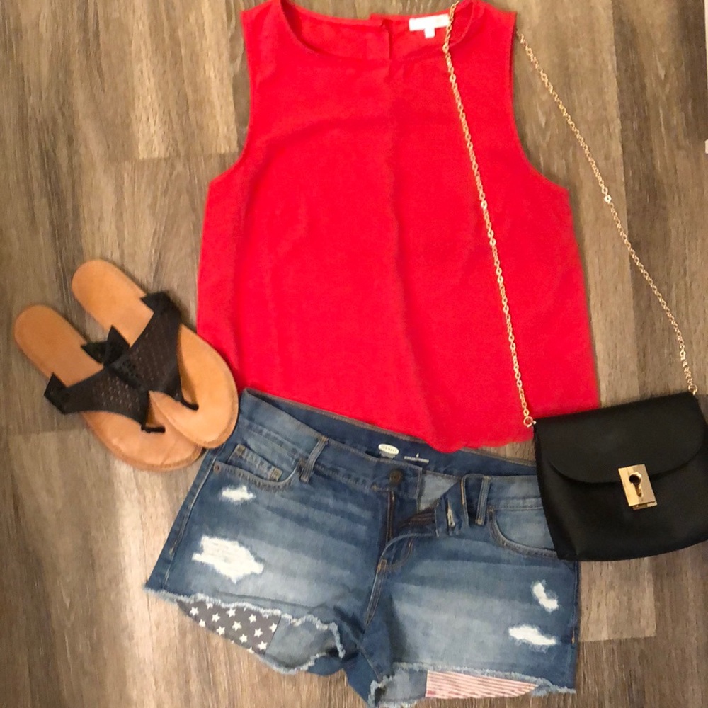 Ripped Jean Shorts